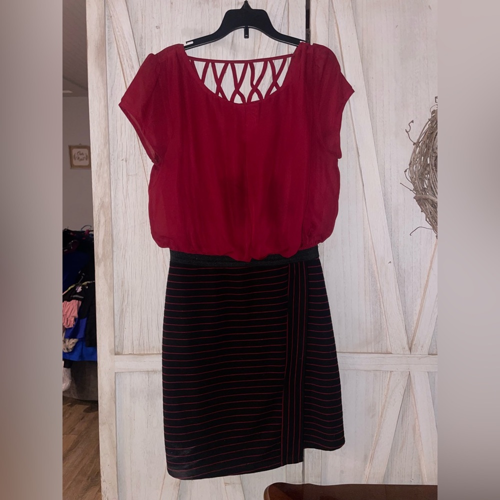 Speechless Burgundy Dress